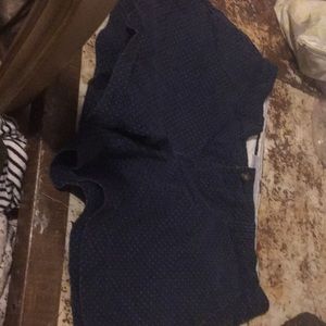 Blue pokadot low rise old navy shorts